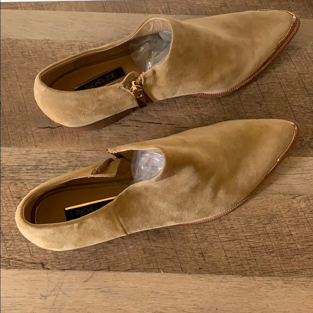 Rachel Zoe} Tan Ankle Booties
